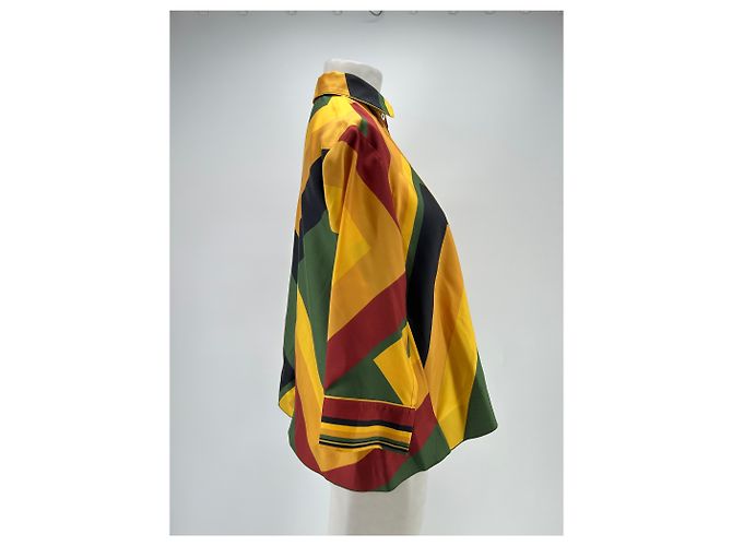 Autre Marque Camicia gialla, verde e rossa Giallo - vista 4
