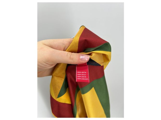 Autre Marque Camicia gialla, verde e rossa Giallo - vista 6