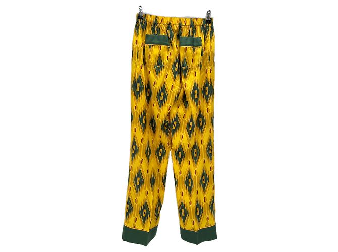 Autre Marque Pantalón estampado amarillo, verde y rojo - vista 2