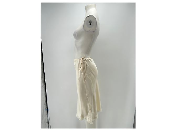 Falda de seda Vannina Vesperini beige - vista 3