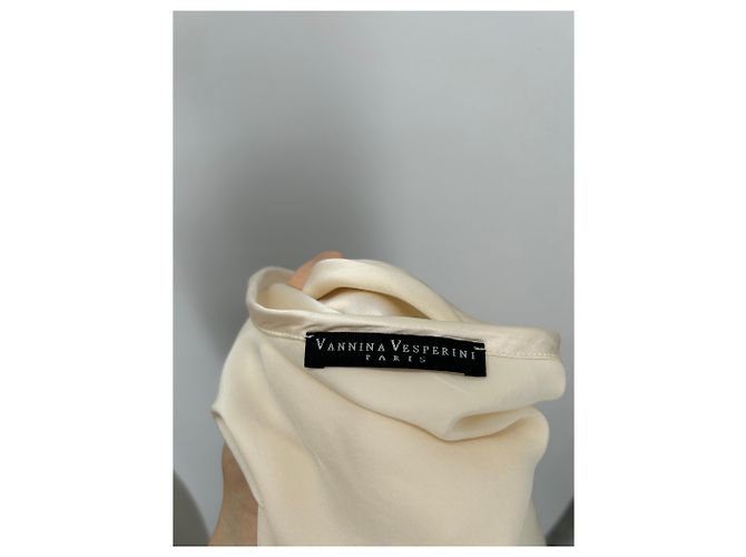 Falda de seda Vannina Vesperini beige - vista 5