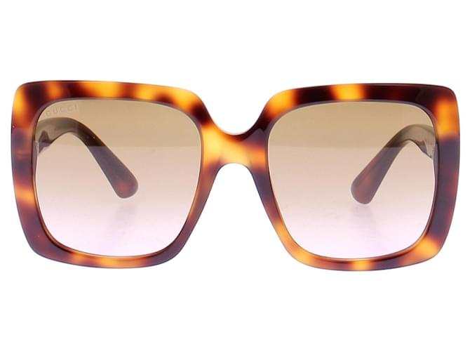 Gucci Gafas de sol oversize Castaño - vista 2