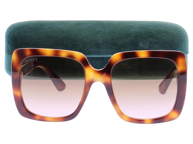 Gucci Gafas de sol oversize Castaño - vista 7