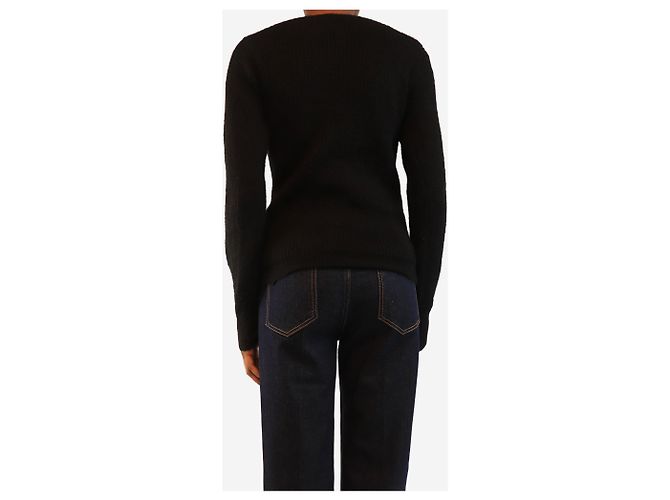 Khaite Pull noir à épaules dénudées - taille XS - vue 2