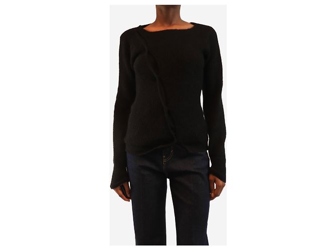 Khaite Pull noir à épaules dénudées - taille XS - vue 3
