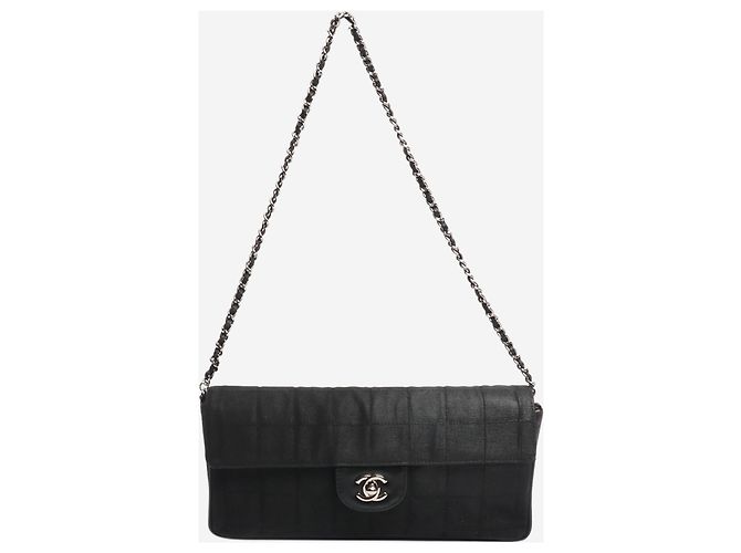 Chanel Borsa a forma di barretta di cioccolato Black 2002 East West Nero - vista 2