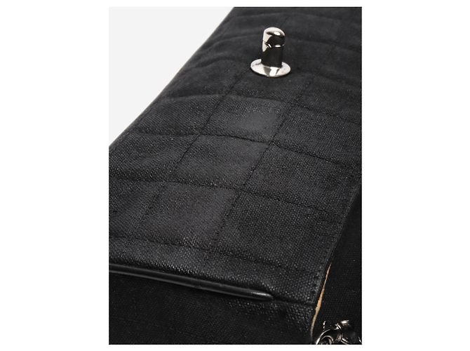 Chanel Borsa a forma di barretta di cioccolato Black 2002 East West Nero - vista 6