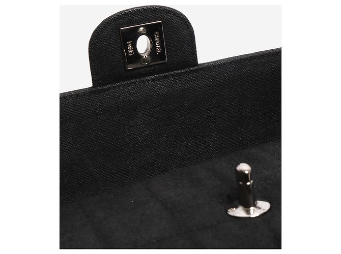 Chanel Borsa a forma di barretta di cioccolato Black 2002 East West Nero - vista 7