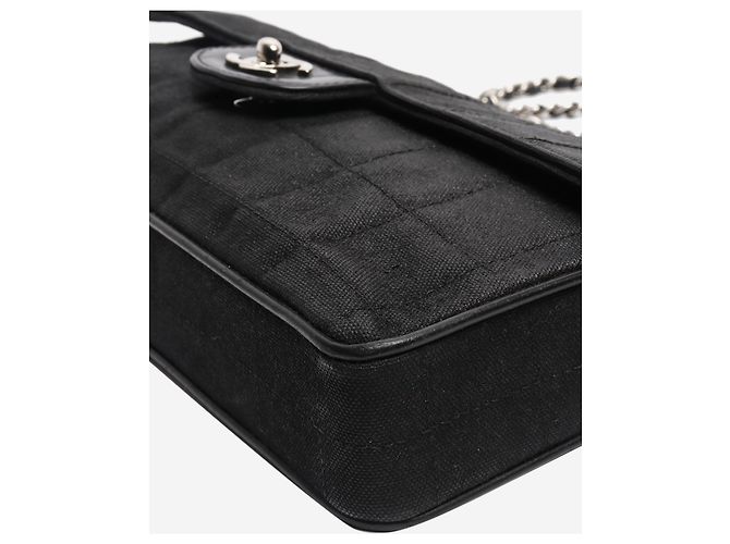 Chanel Borsa a forma di barretta di cioccolato Black 2002 East West Nero - vista 9