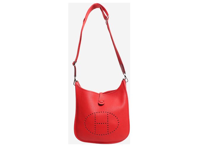 Hermès Borsa Evelyne rossa Rosso - vista 2
