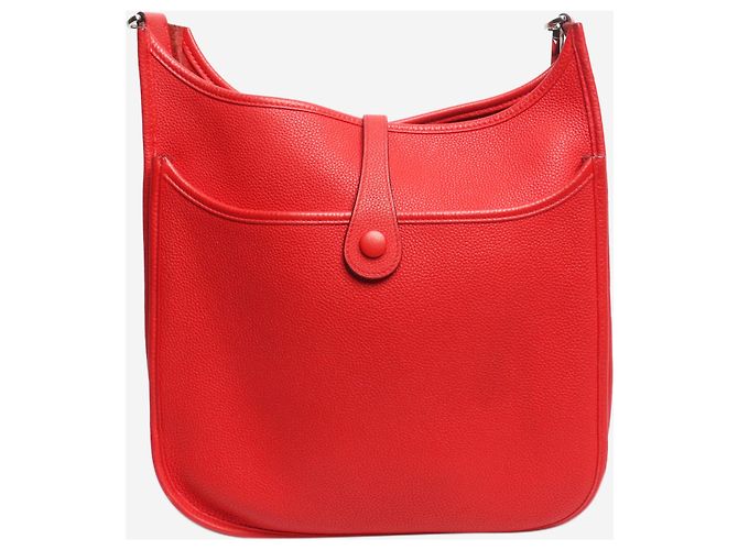 Hermès Borsa Evelyne rossa Rosso - vista 3