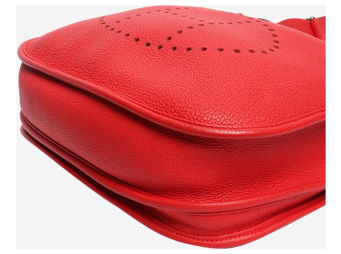 Hermès Borsa Evelyne rossa Rosso - vista 4