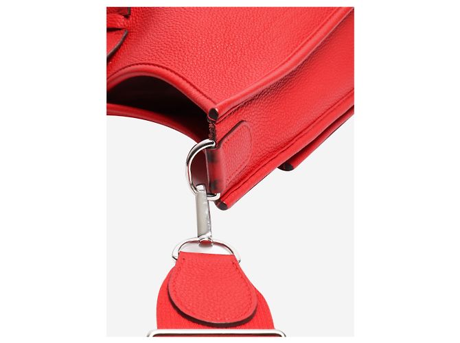 Hermès Borsa Evelyne rossa Rosso - vista 6
