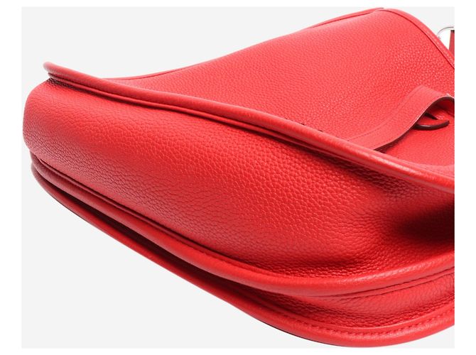 Hermès Borsa Evelyne rossa Rosso - vista 9