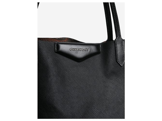 Givenchy Schwarze Leder-Tote-Bag - Ansicht 4