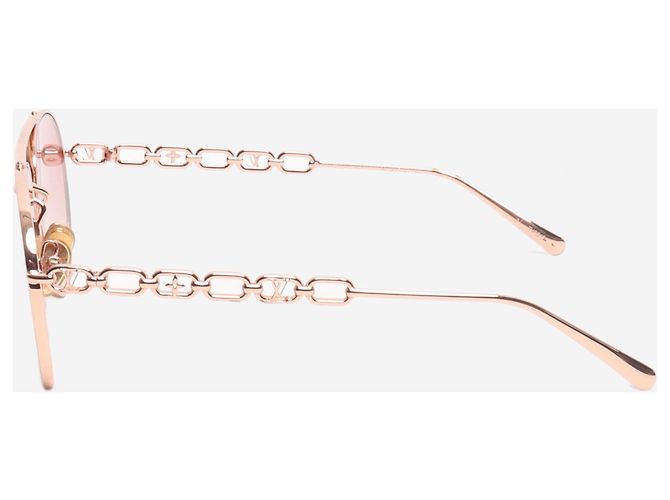 Louis Vuitton Occhiali da sole aviator rose gold Rosa - vista 4