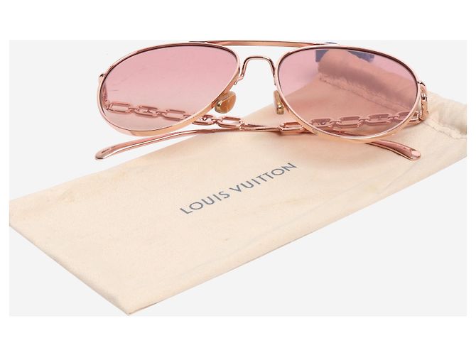 Louis Vuitton Occhiali da sole aviator rose gold Rosa - vista 6