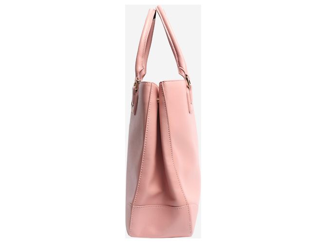 Tory Burch Pink Robinson Leder-Tote-Bag - Ansicht 2