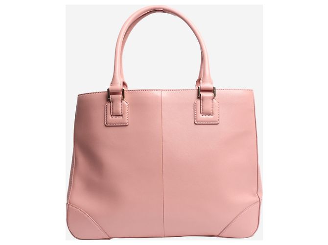 Tory Burch Pink Robinson Leder-Tote-Bag - Ansicht 3