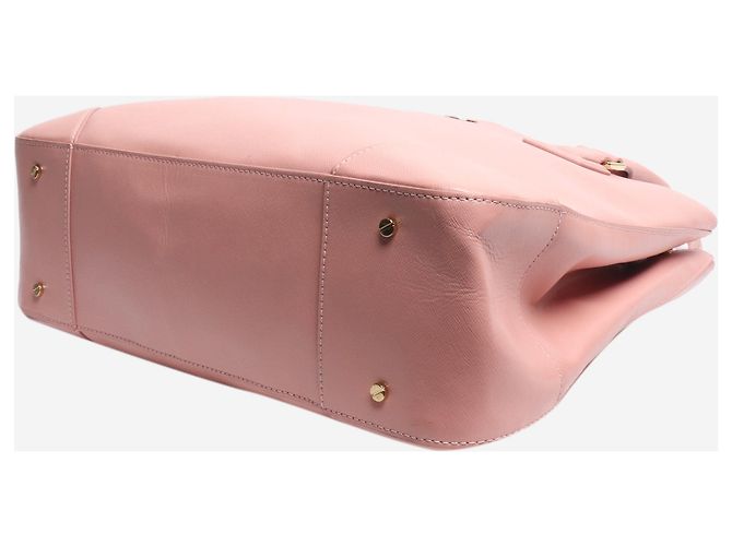Tory Burch Pink Robinson Leder-Tote-Bag - Ansicht 4
