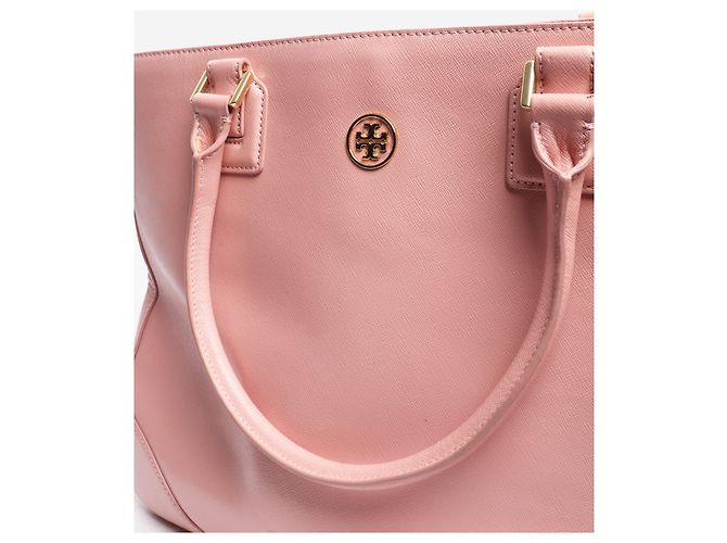 Tory Burch Pink Robinson Leder-Tote-Bag - Ansicht 8