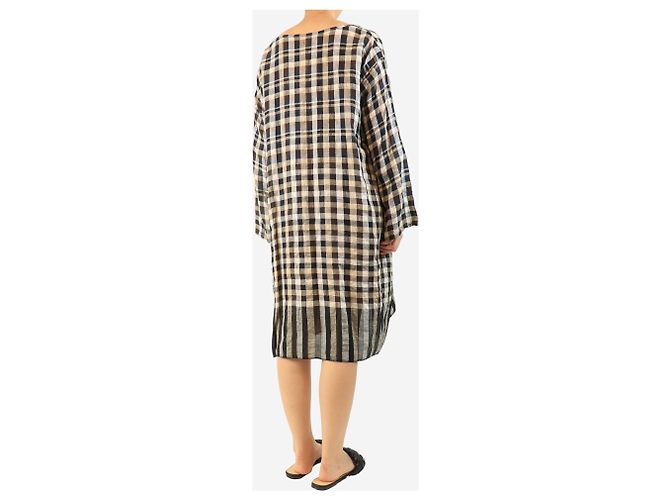 Autre Marque Blau kariertes Kleid - Größe L - Ansicht 2