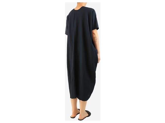 Autre Marque Navy linen tunic - size S Navy blue - view 2