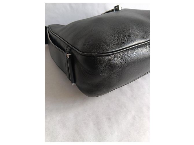 Gucci Jackie Borsa a Tracolla in Pelle Nera Nero - vista 10