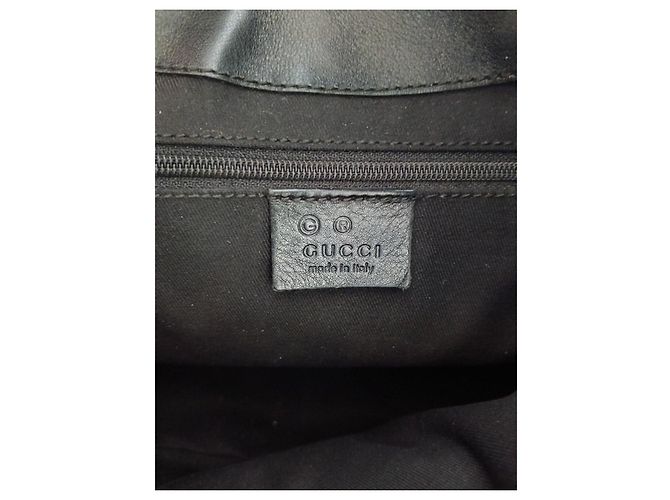 Gucci Jackie Borsa a Tracolla in Pelle Nera Nero - vista 14