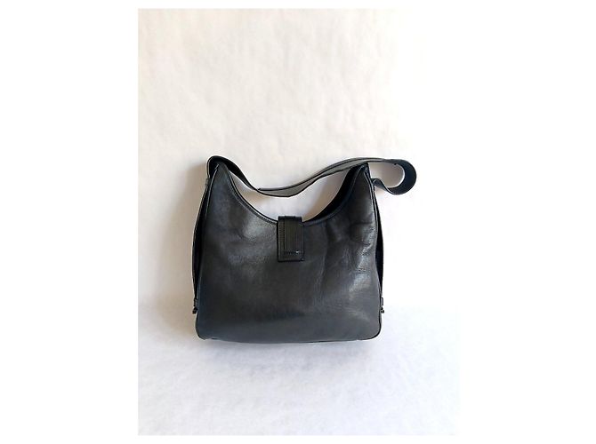 Gucci Jackie Borsa a Tracolla in Pelle Nera Nero - vista 3