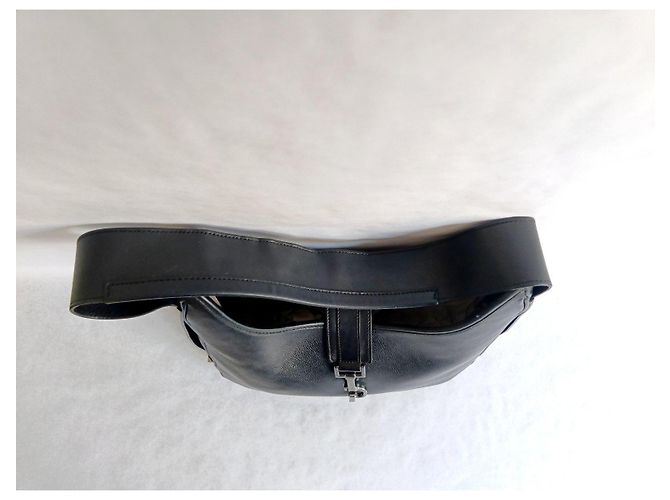 Gucci Jackie Borsa a Tracolla in Pelle Nera Nero - vista 6