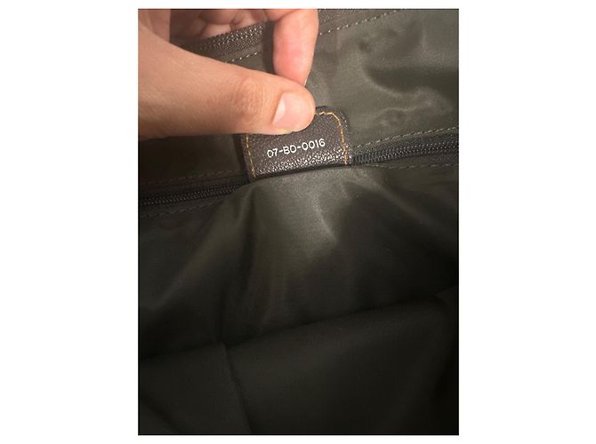 Bolsa Dior Monogramme em lona e couro castanho Marrom - vista 2