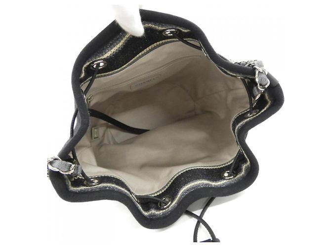 Borsa a tracolla Chanel Deauville Line 57536 Nero - vista 5