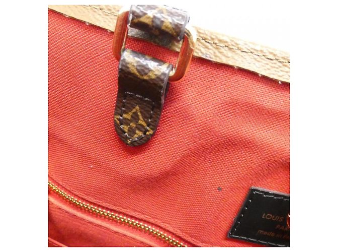 Borsa Louis Vuitton Monogram Giant OnTheGo GM Marrone Monogramma - vista 7