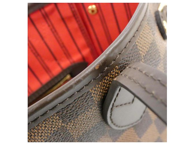 Borsa Louis Vuitton Damier Neverfull PM Damier ebene - vista 3