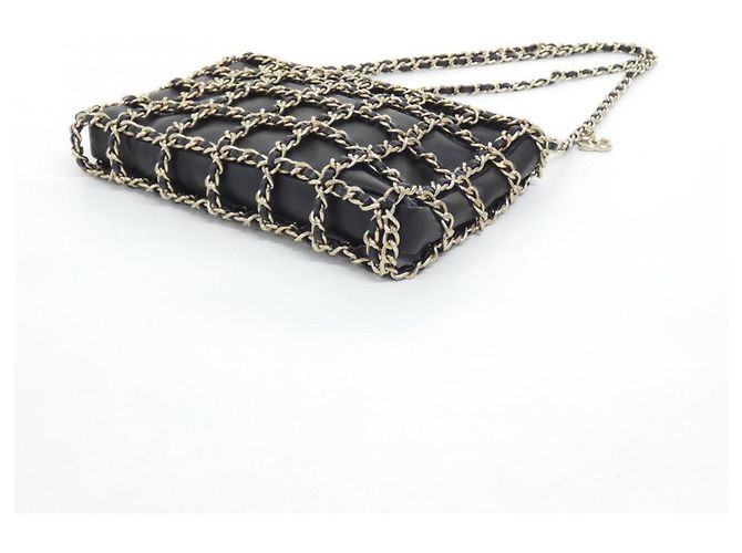 Borsa a tracolla in pelle nera Chanel AS1622 Nero - vista 2