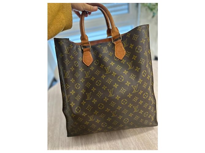 Louis Vuitton Borsa Tote Monogram Marrone Monogramma - vista 4