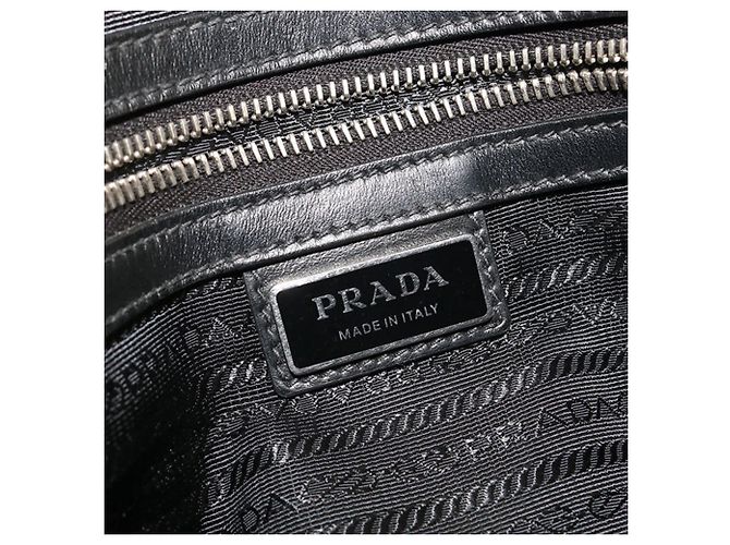 Borsa a tracolla in pelle Saffiano da uomo Prada Nero - vista 4