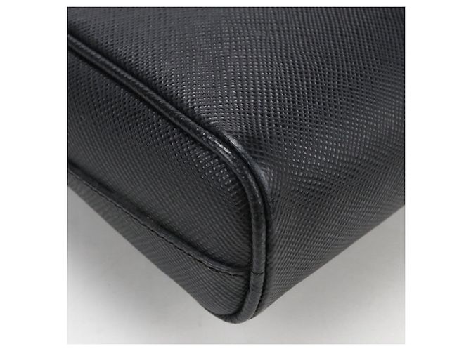 Borsa a tracolla in pelle Saffiano da uomo Prada Nero - vista 7