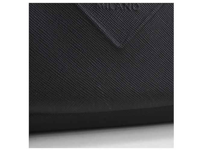 Borsa a tracolla in pelle Saffiano da uomo Prada Nero - vista 8
