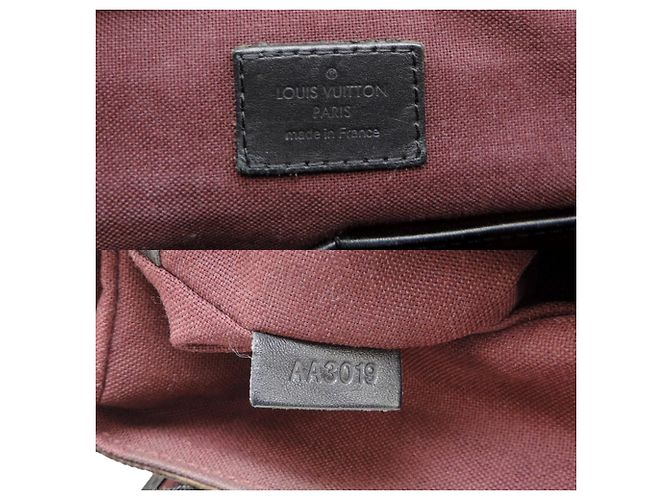 Borsa a Spalla Louis Vuitton Bass MM Marrone Nero - vista 7