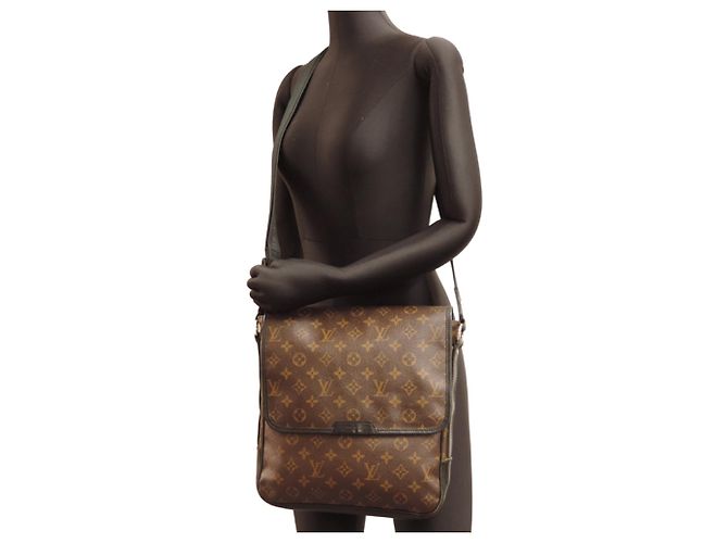 Borsa a Spalla Louis Vuitton Bass MM Marrone Nero - vista 8