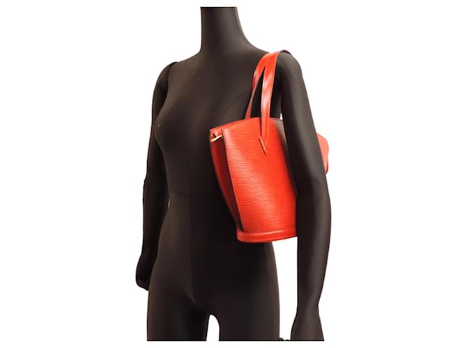 Borsa da donna Louis Vuitton Saint Jacques PM Rosso - vista 9