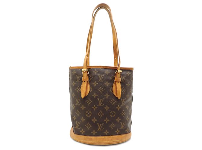 Borsa a Spalla Louis Vuitton Bucket PM Marrone - vista 2
