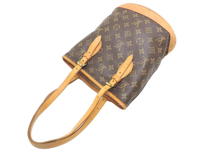 Borsa a Spalla Louis Vuitton Bucket PM Marrone - vista 4