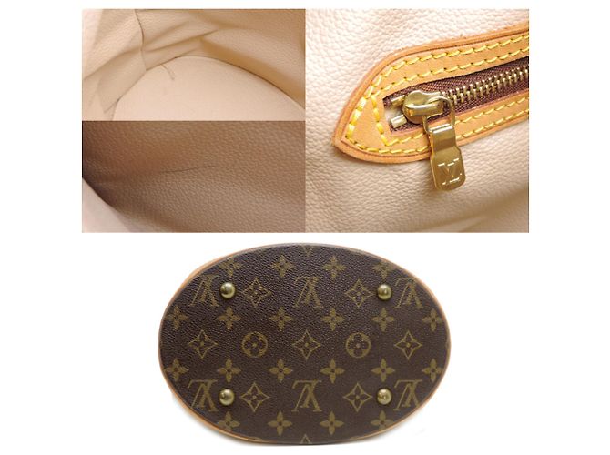 Borsa a Spalla Louis Vuitton Bucket PM Marrone - vista 8