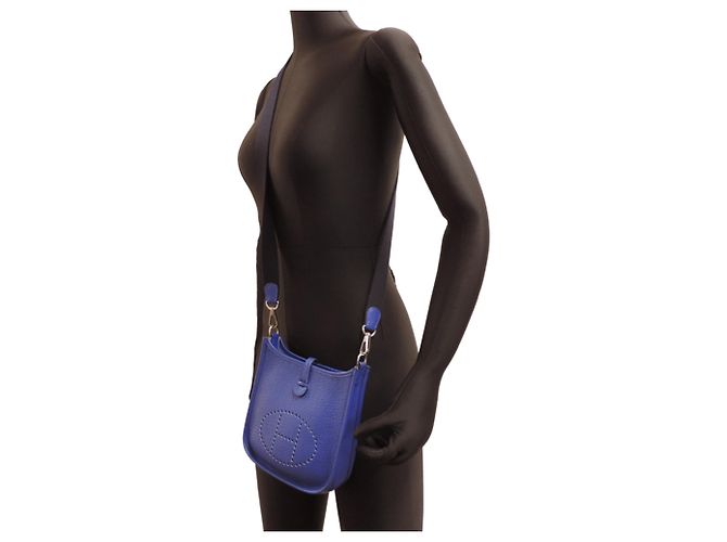 Hermès Hermes Evelyne TPM Schultertasche Blau - Ansicht 8