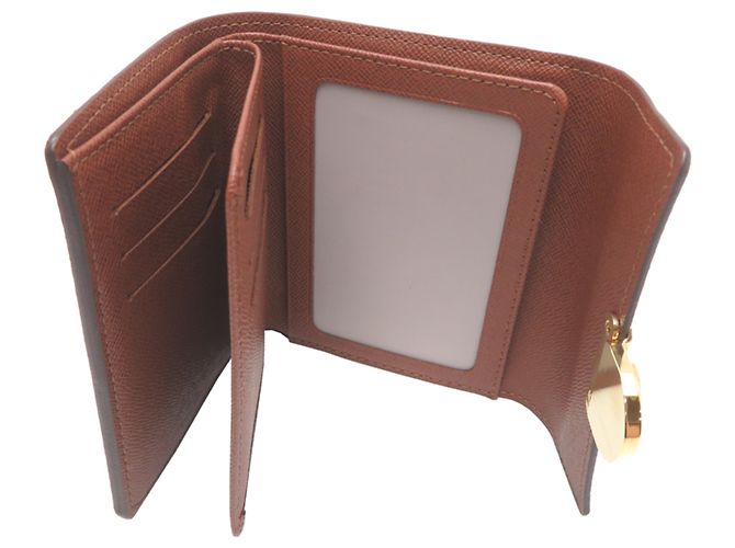 Cartera tríptico para mujer Louis Vuitton Portefeuille Koala Castaño - vista 5