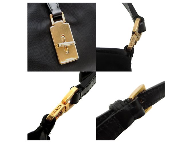 Borsa a tracolla in Tessuto da donna Prada Nero - vista 6