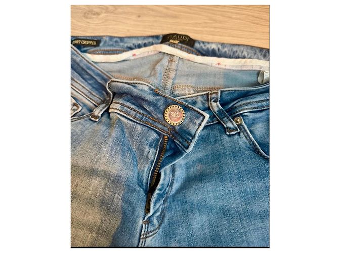 Autre Marque Gaudi Jeans 'Sunny Cropped' Vaqueros slim azul lavado - vista 2